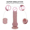 dildo 7/6 pollici Dildo in silicone liquido Soft Realistic Penis Vagina G spot Stimolatore Potente ventosa Giocattoli sessuali per donna Lesbiche Gay 0803