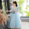 Mädchen Festzugskleider luxuriöser Blumenmädchenkleid Perlen Ballkleid Prinzessin Erste Kommunion trägt
