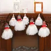 Autres fournitures de fête d'événement 1pc Noël Gnomes Peluche Santa Doll Noël Nain Elf Décoration Arbre Pendentif Peluche Kid Toy Année Cadeau Ornements # T2P 220908