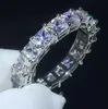 Ci6k Trouwringen 2022 Top Verkoop Luxe Sieraden 925 Sterling Zilver Volledige Pave Witte Saffier Cz Diamant Belofte Edelstenen Partij Vrouwen hart Band R