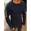 Pulls pour hommes New Men's Sexy Pull Pull Homme Automne Casual Col Rond Chandails Tricotés Pulls Slim Fit Pull Plissé T220906