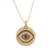 Colliers de bijoux pendentifs Eye Virgin Marie Collier de chaîne Zirconie Jewelry Cumbic Crystal CZ Fashion Charm 45J