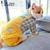 Костюмы для кошек Hoopet Pet Cat Одежда клетчатка хлопковая одежда для кошачья комбинезоны милый дизайн щенка для собачьего пальто четыре фута одежда для котенков 220908