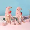 Decorações de Natal brinquedos rosa rudolph knit