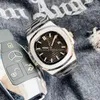 3a Silber 316l Edelstahl Luxus schwarzes Zifferblatt Datum automatische mechanische Bewegung Herrenuhren 5711 Armbanduhren