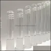 Andra rökningstillbehör Glass Downstem 14-18 Kvinna Lo Pro Diffused med 6 snitt har olika storlek för Bongs Drop Delivery 2021 HO DHL2V