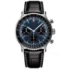 Luxury Stainless Steel Quartz Men Watch Fashion Blue Black Sapphire Watch Luxury Designer Multi-kinetic Watch