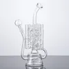 10 Inch Heady Hookahs Swiss Perc Glass Bong Inline Perc 14mm Male Joint With BowlWater Pipes Recycler Rig Oil Dab Rigs