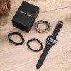 Wristwatches 4PCS Set Of Wrist Watches For Men Leather Bracelet Gift Boyfriend Fashion Street Punk Quartz Watch Reloj Hombre