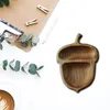 Party Decoration Wooden Pinecone Creative Large Dried Fruit Plate Multigrain Candy Dish Grid Wood Carving Tray Mixing Bowl Kitchen Organizer#t2g 220908