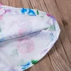 Kledingsets Peuter Kids Baby Girl Floral Tank Dress Match Hoofdband Zomerknop Mouwloze Sundress Bunkkleding