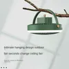 Electric Fans New Mini Ceiling Fan USB Desk With Night Light Office Student Tent Rechargeable Fans Portable Outdoor Wall Electric Fan T220907