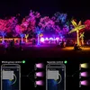 Luzes de inunda￧￣o RGB Altera￧￣o de cor LED 100W Landscape ao ar livre equivalente 15w Smart Floodhlows IP66 Controle de aplicativo ￠ prova d'￡gua Spotlights Outdoor Holofotes Jardim Yard Yard