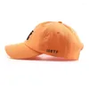 قبعات الكرة أزياء Orange Cap Cap Men للبيسبول قبعة تطريز القطن