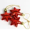 Другое мероприятие вечеринка поставляет 1 Set Plastic Heart Star Ornament для декор Кристамса Красные Рождественские шарики для рождественского года декора #T2P 220908