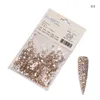 Украшения для ногтей, 1 сумка, размеры смеси, Crystal Non Fix Flatback Nails Rownestones для трехмерного украшения Gemstone 1440pcs/Set