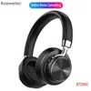 Bluetooth Kulaklıklar Kablosuz Kulaklık Aşırı Kulak Aktif Gürültü, Şarj Edilebilir Pil ile BT20NC BT20NC 500 MAH Siyah Kahverengi Renk