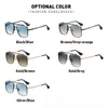 Gafas de sol 2023 con marco de Metal a la moda para hombres y mujeres, gafas de conducción geniales, gafas de sol Punk de verano, gafas UV400