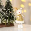 Décorations De Noël Debout Père Noël Bonhomme De Neige Ange 2022 Joyeux Décor Pour La Maison Poupées Ornements Étudiant Cadeaux Et Artisanat Table De Noël