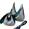 Дизайнерские сумки на ремне из рога 22FW, модные двухразмерные сумки с двойным буквенным принтом, женские темпераментные сумки через плечо, женские кошельки