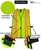 Autres équipements de protection L 41112 Gilet de sécurité avec bandes réfléchissantes Poly Conforme aux normes Ansi/Isea Taille unique Neon Lime Green Mxhome Amnvc