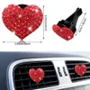 Deodorante per ambienti Bling Labbra rosse Clip di ventilazione a forma di cuore Clip per auto in cristallo Charms Deodoranti per le donne Diffusore di strass Carino De Lulubaby Amjbr