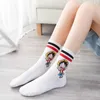 Heren sokken anime één stuk mannen cosplay cartoon grappige luffy mode vrouwelijke witte unisex harajuku katoen skarpetki fans cadeau