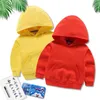 Hoodies Sweatshirts Children's hooded sweater 2022 new spring and autumn cotton solid color sweater boys and girls hoodie 0908