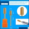 Nail Drill Accessories Nail Cutter Drill Bits For Manicuring Hine Tungsten Steel Head Electric Nails Art Accessories Remove Gel Drop Dhhmf