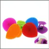 Sponges Scouring Pads Handle Sile Face Cleaner Brush Mini Palm Household Cleaning Tools Lady Make Up Soft Brushes Polychroma Sport1 Dhkoo