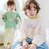 Hoodies Sweatshirts BEBEZOO Kids Hoodie Long Sleeve Raglan-sleeves Baby Tops Autumn Boys Girls Casual Wear Toddler Skin-friendly Soft Outfits 0908