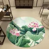 Dywany 3D Flower Okrągły dywan do salonu salon dywanika sypialnia dywanika dywana mata podłogowa bez poślizgu Tapete para sala dekoracja domu