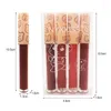 Lip Gloss 4/5PCS Flüssigkeit Lippenstift Set Samt Matte Feuchtigkeitsspendende Sexy Mode Rote Glasur Make-Up Kosmetische Wasserdichte Werkzeuge