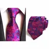 Bow Ties 8cm Polyester Jacquard pour les hommes motif de fleur de fleur Modèle de mariage ou de costumes d'affaires 2022