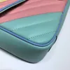 Moda Marmont Mulheres Bolsa de ombro de ombro real Bolsas de corrente de prata de couro reais Cross Body Cross Pure Color Fêmea Bolsa Bolsa Tops Qualidade