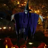 Decora￧￣o de festa Halloween pendurado esqueleto fantasma de chap￩u de cinto assustador adere￧os de casa mal assombrada 220908