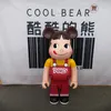 Ny 400% Bearbrick Action Toy Figures Bearbrick Cosplay Peka Milk Girl Collections Medicom Fashion Collection 28cm