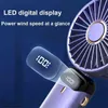 Electric Fans Mini USB Handheld Portable Digital Display Foldable Cooling Office Cooler Air Circulation Conditioner T220907