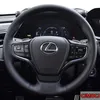 LEXUS ES250 LS200 CT GS300 NX200 RX için özel deri süet elle dikilmiş direksiyon kapağı