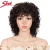 Syntetyczne peruki Eleganckie lokalne włosy dla kobiet krótki bob z grzywką pixie cięcie jerry Ombre w kolorze t220907