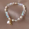 Baroque naturel perle coquille éléphant pendentif Bracelet 2022 nouvelle fille doux accessoires fête luxe bijoux pour femmes main chaîne