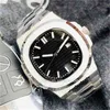 3a Silber 316l Edelstahl Luxus schwarzes Zifferblatt Datum automatische mechanische Bewegung Herrenuhren 5711 Armbanduhren