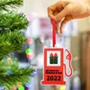 Otro evento Suministros para fiestas Personalizado Quiero combustible Año Adorno Familia Árbol de Navidad Adorno Colgante Decoración de fiesta en casa Regalo creativo 220908