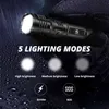 Krachtige LED-zaklamp met 4 kern P50 Torch Anti-Fall aluminium materiaal 5 Verlichtingsmodi Telescopische zoom voor avontuur J220713
