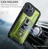 Military shield Phone Cases For iPhone 14 14Pro 13 12 11 Bottle opener bracket prevention shells