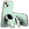 بالنسبة إلى iPhone 14 Pro Max Phone Cases 13 12 11 XS XR X 14Plus Case Shell مع غطاء حامل الرائد ثلاثي الأبعاد قابل للطي.
