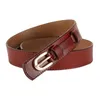 Leather Casual Versatile Belt Vintage Pin Buckle Belt Thin Matching Skirt Decorative Belt