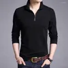 Polo da uomo 2022 Marchi di moda Camicia firmata Uomo Cotone Ragazzi Street Style Manica lunga Slim Fit Abbigliamento casual coreano