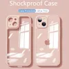 Étuis transparents de pare-chocs d'armure antichoc en Silicone de luxe pour iPhone 13 12 11 Pro MAX XS X XR étuis souples transparents Ultra minces