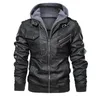 Herrl￤der faux dimusi vinter pu jacka casual man motorcykel huva rockar manliga smala fit aff￤rsjackor kl￤der 220908